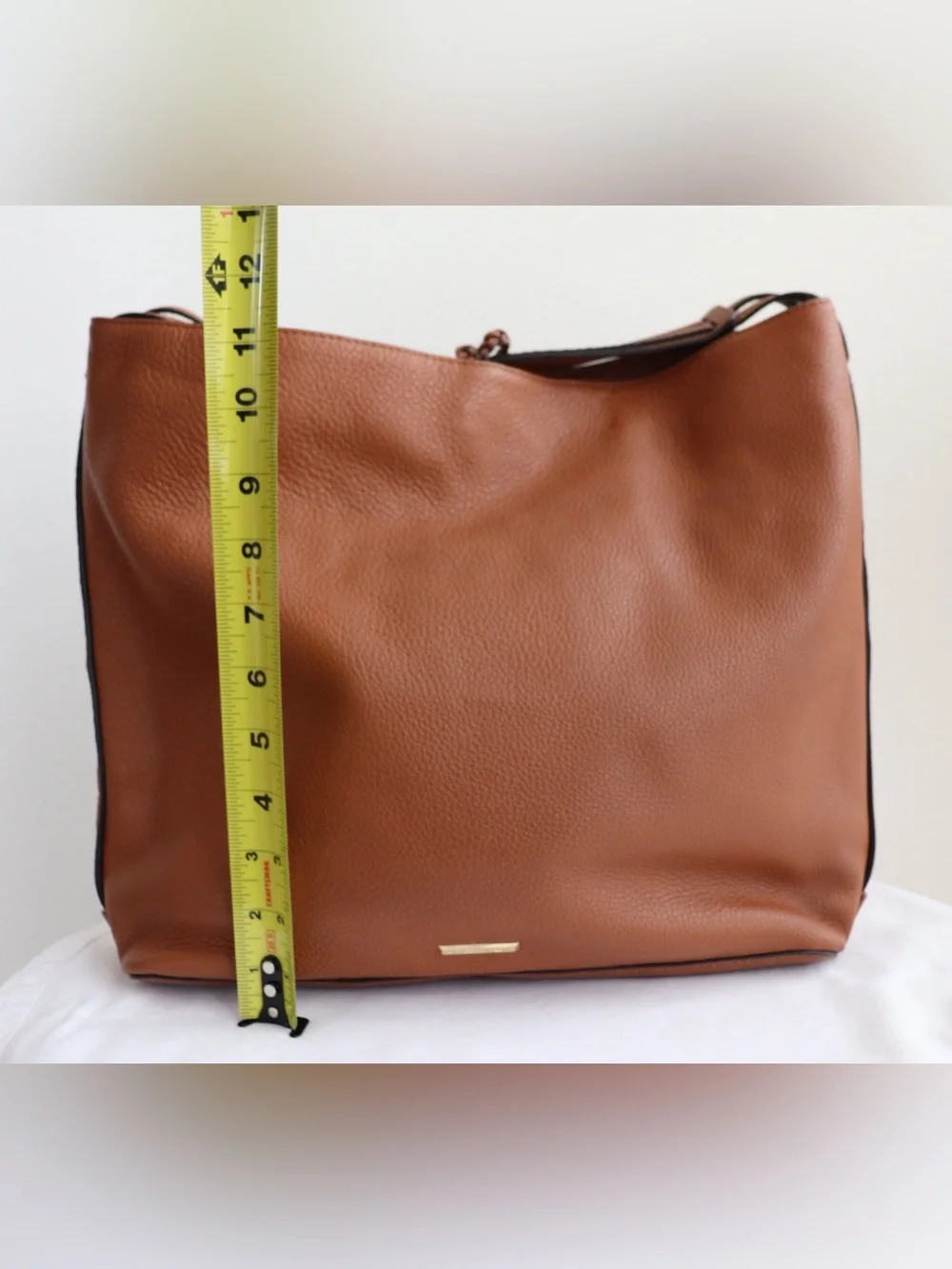 Rebecca Minkoff Isobel Large Brown Soft Leather Shoulder Hobo Bag Tassel Accent